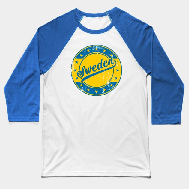 Sweden Baseball T-Shirt by Taylor'd Designs